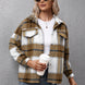 Plaid Long Sleeve Shirt Jacket