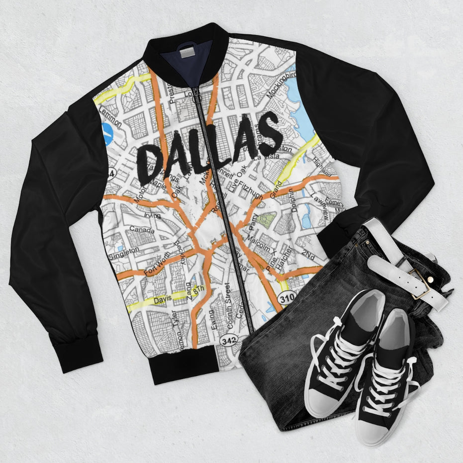 Dallas Kimante Black AOP Bomber Jacket