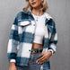 Plaid Long Sleeve Shirt Jacket