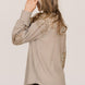 Sequin Round Neck Long Sleeve T-Shirt