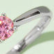 Moissanite Contrast 925 Sterling Silver Solitaire Ring