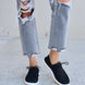 Forever Link Flat Round Toe Lace-Up Sneakers