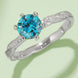1 Carat Moissanite Contrast 925 Sterling Silver Ring
