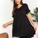 Double Take V-Neck Flounce Sleeve Tiered Dress