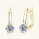 2 Carat Moissanite 925 Sterling Silver Earrings