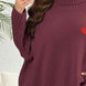 Plus Size Turtle Neck Long Sleeve Sweater