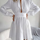 Cutout Turtleneck A-Line Mini Dress