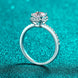 1 Carat Moissanite 925 Sterling Silver Halo Ring