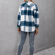 Plaid Long Sleeve Shirt Jacket
