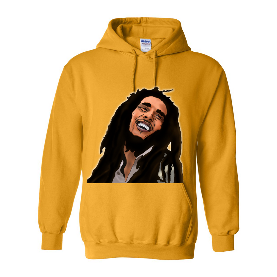 Heavy Blend Kimante Bob Marley Hoodie - Kimante Discounted Fashionionable clothing 