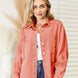 Distressed Raw Hem Denim Jacket