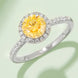 1 Carat Moissanite 925 Sterling Silver Halo Ring