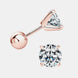 2 Carat Moissanite 925 Sterling Silver Stud Earrings