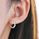 Moissanite 925 Sterling Silver Huggie Earrings