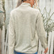 Leopard Print Snap Front Sweatshirt