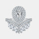 1 Carat Moissanite 925 Sterling Silver Crown Ring
