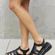 Qupid Platform Cage Stap Sandal in Black