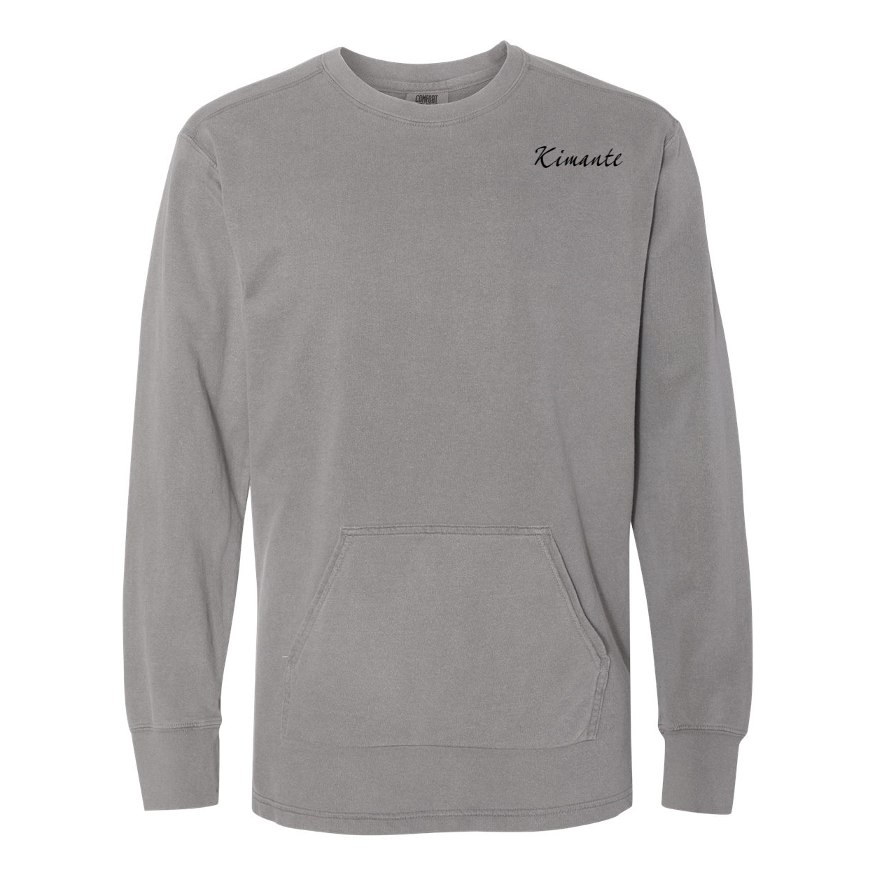 French Terry Kimante Black Logo Crewneck - Kimante Discounted Fashionionable clothing 