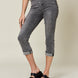 Judy Blue Full Size Button Fly High Waist Cuffed Capris