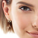 Moissanite Minimalist 925 Sterling Silver Earrings