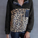 Leopard Quarter-Snap Teddy Sweatshirt