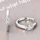 Moissanite 925 Sterling Silver Huggie Earrings