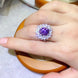 3 Carat Moissanite Platinum-Plated Ring