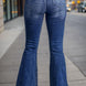 Plus Size High Waist Flare Jeans
