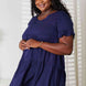 Double Take V-Neck Flounce Sleeve Tiered Dress