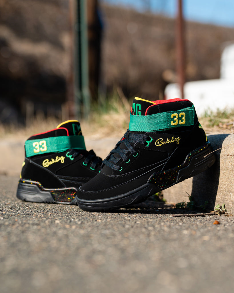 33 MID Black/Green/Red JAMAICA by Ewing Athletics
