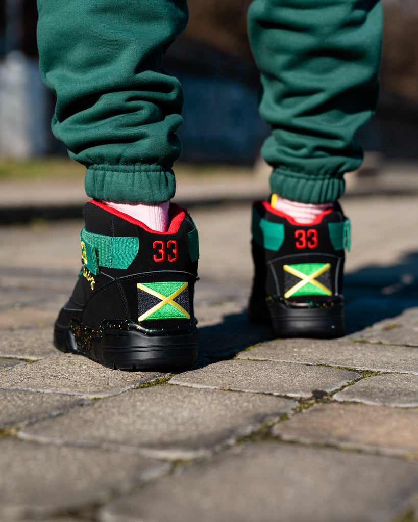 33 MID Black/Green/Red JAMAICA by Ewing Athletics