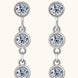 Moissanite 925 Sterling Silver Drop Earrings