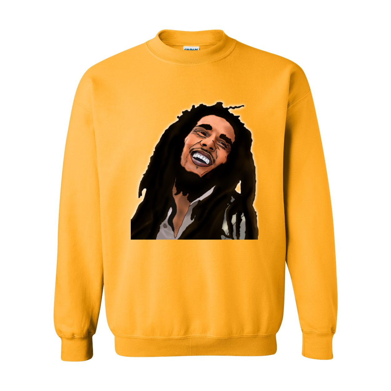 Kimante Bob Marley Large Face Crewneck - Kimante Discounted Fashionionable clothing 