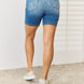 Judy Blue Full Size Tummy Control Double Button Bermuda Denim Shorts