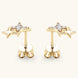 Moissanite 925 Sterling Silver Star Shape Earrings