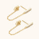 Moissanite 925 Sterling Silver Connected Earrings