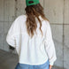Ribbed Collared Neck Button Up Jacket
