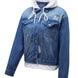 Distressed Hooded Denim Jacket