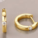 Moissanite 925 Sterling Silver Huggie Earrings