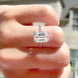 5 Carat Moissanite Side Stone Ring