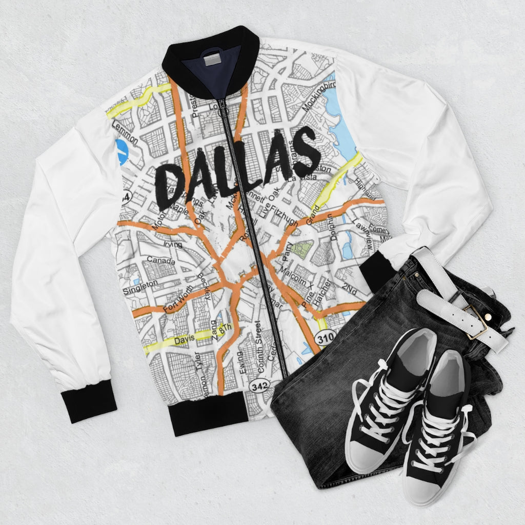 Dallas Kimante White AOP Bomber Jacket