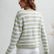 Striped Button Front Cardigan