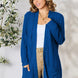 Basic Bae Full Size Ribbed Open Front Cardigan with Pockets