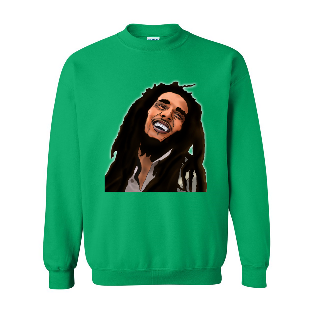 Kimante Bob Marley Large Face Crewneck - Kimante Discounted Fashionionable clothing 