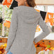 PEACE LOVE HALLOWEEN Graphic Quarter-Snap Hoodie