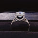 2 Carat Moissanite 925 Sterling Silver Ring