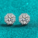 2 Carat Moissanite 925 Sterling Silver Stud Earrings