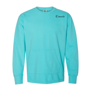 French Terry Kimante Black Logo Crewneck - Kimante Discounted Fashionionable clothing 