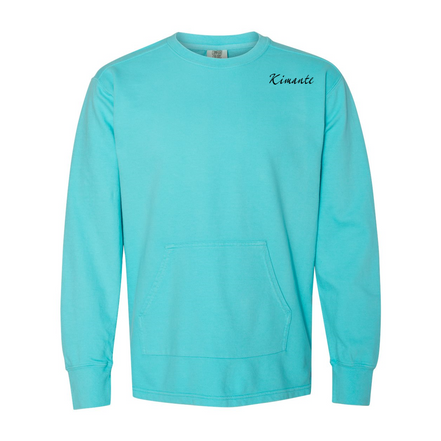 French Terry Kimante Black Logo Crewneck - Kimante Discounted Fashionionable clothing 