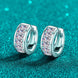 1.8 Carat Moissanite 925 Sterling Silver Huggie Earrings